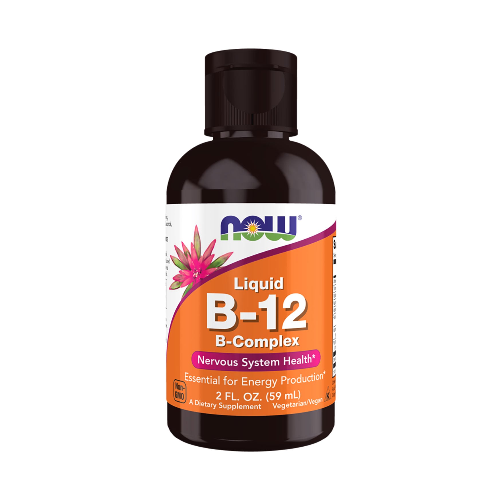 Вітамін B-12 B-комплекс NOW foods Liquid B-12 B-Complex в рідині, 59 мл