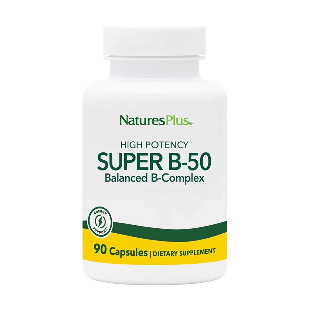 Збалансований B-комплекс NaturesPlus Super B-50 Balanced B-Complex, 90 капсул
